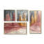 Abstrait et grande décoration murale abstraite et rose New York City I, 4 pièces-98254343-98254340
