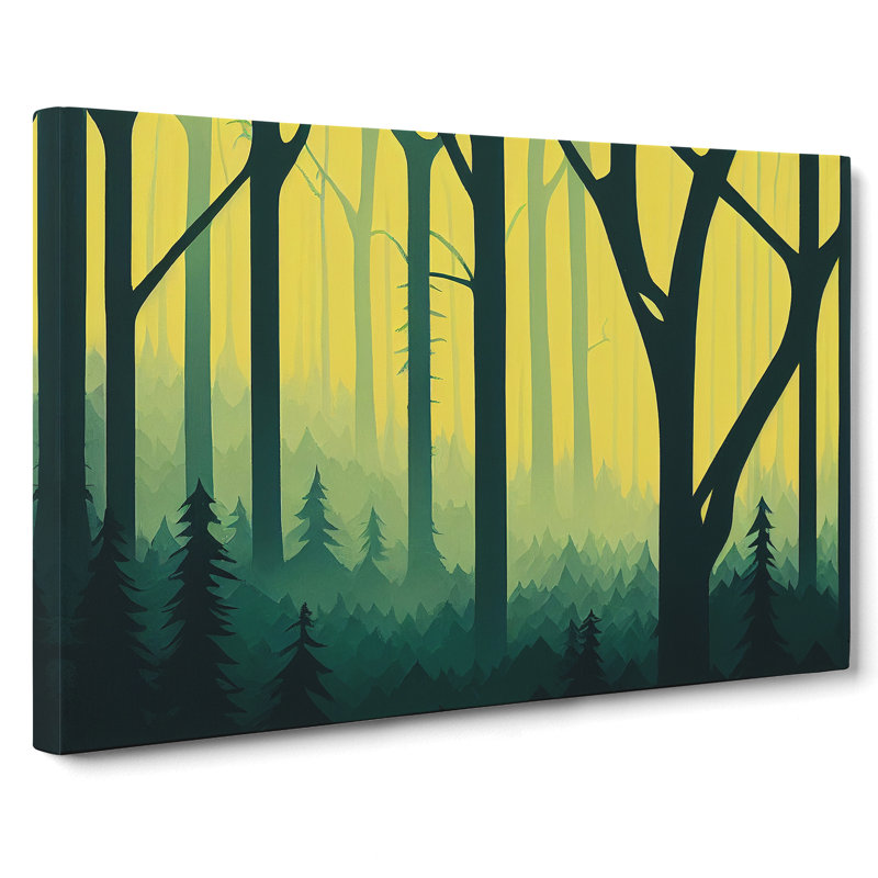 Enigmatic Forest - Wrapped Canvas Print, 35cm H x 50cm W x 3cm D