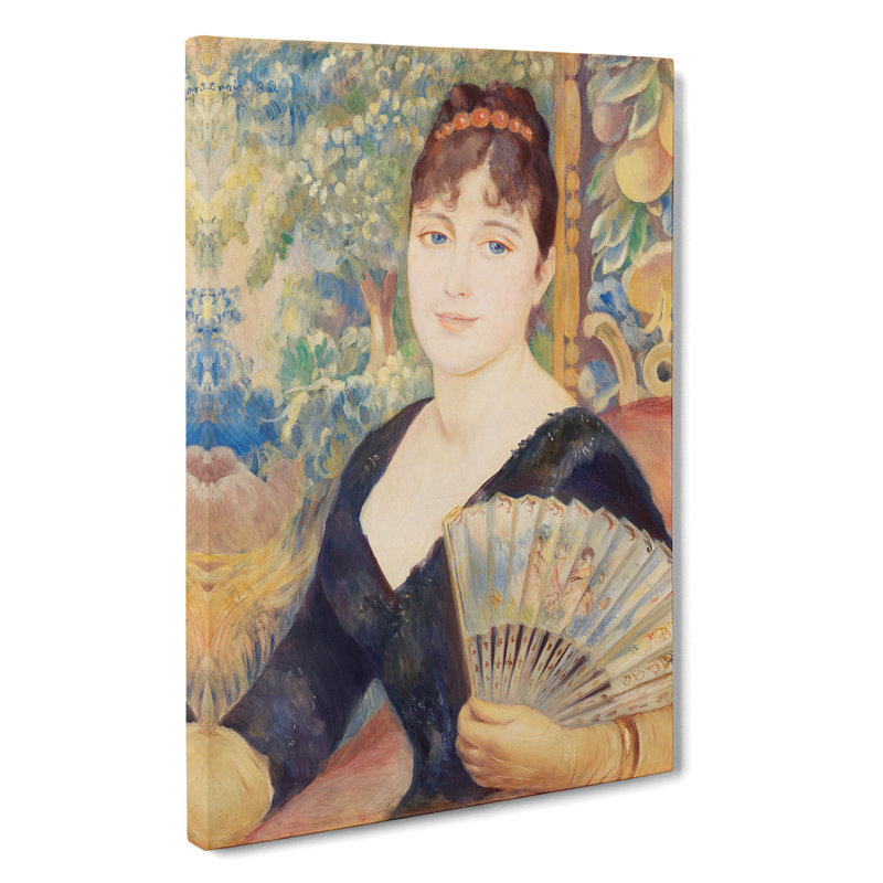 Woman with Fan by Pierre-Auguste Renoir - Wrapped Canvas, 60cm H x 40cm W x 3cm D