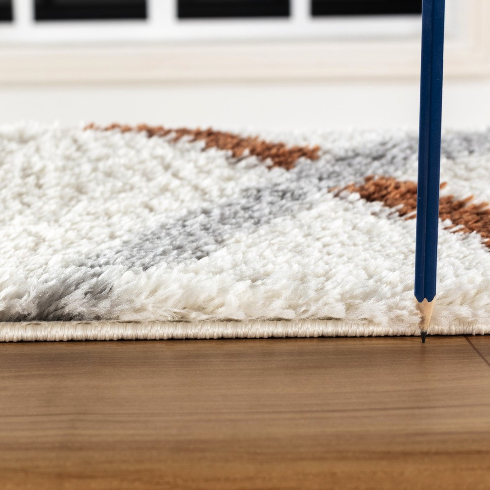 Shagg Rug Back Orren Ellis Shaggy Floor Rug, 7 Ft. 10 In. X 9 In., , Stain , For Game ...