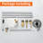 Waterfall Deck Mount Tub Faucet With Handheld Shower 5 Hole Bathtub Faucet Brass 3 Handle Tub Filler With Valve-108045813