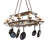 63" Long Neo 15 Light Pot Rack