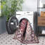 Tucson Vintage Look Machine Washable Non-Slip Area Rug in Maroon-1153389842