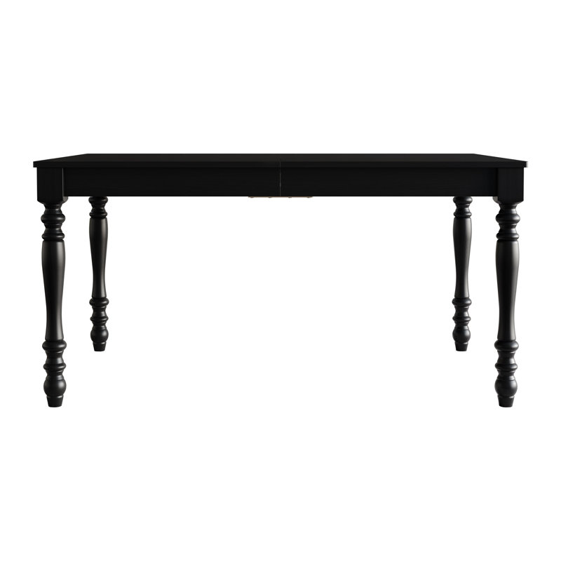 Table à manger 59 po en noir, BLACK