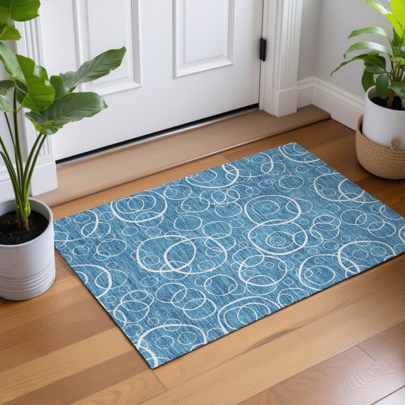 Machine Washable Indoor/Outdoor Chantille ACN2407 Geometric Rug, Rectangle 1'8" x 2'6"