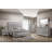 Alyncia Jaydon Gray LED Upholstered Panel Bedroom Set Special 4 Bed Dresser Mirror Nightstand-1804705087