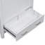 Meuble-lavabo blanc de 30 po avec lavabo simple, armoire combinée, 2 portes, tiroir, fermeture en douceur et rangement multifonctionnel, structure en bois massif-116332597