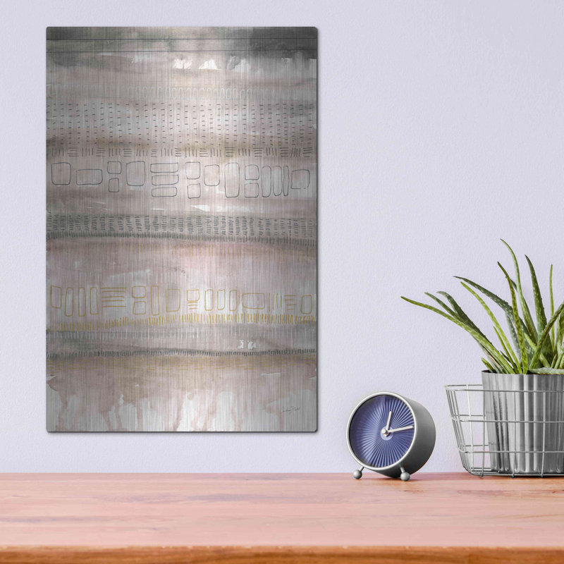 Wrought Studio™ 'Neutral Studies I by Courtney Prahl, Metal Wall Art, 16" H x 12" W