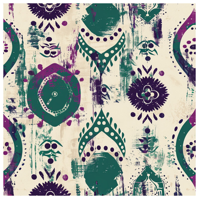 Housses de couette à motif abstrait bohémien, Grand lit