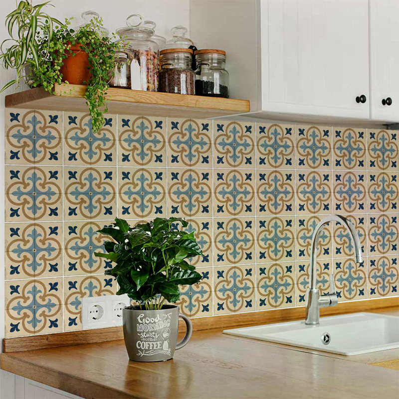 Carreau de mosaïque auto-adhésif en vinyle 6 po x 6 po
