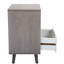 Table de chevet de 21,3 pouces de hauteur avec tiroir et armoire de rangement