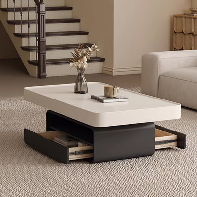 Light luxury simple cream style coffee table