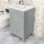 Meuble-lavabo de salle de bain avec lavabo en céramique, armoire à porte à fermeture douce, support de rangement et tiroir-1945868238