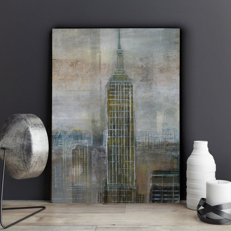 « empire city », reproduction sur toile tendue, H 16 po x l 20 po x P 1,5 po