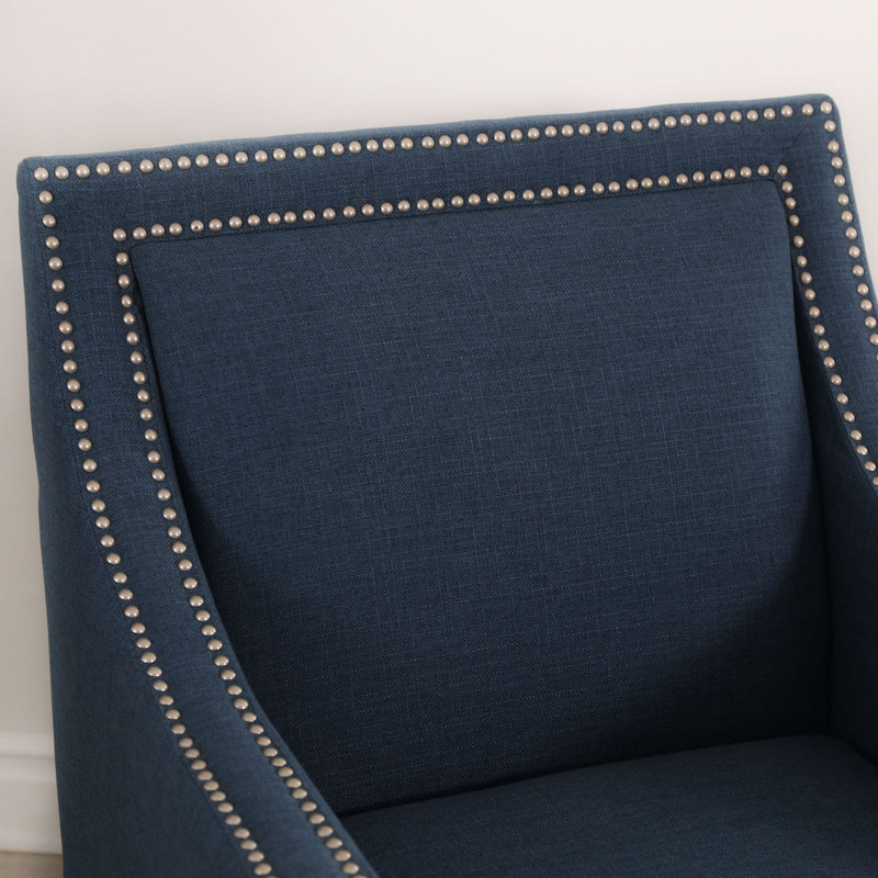 Hallie Upholstered Armchair, Blue