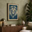 Noble Lion Japandi - Wrapped Canvas-732039143-732039148