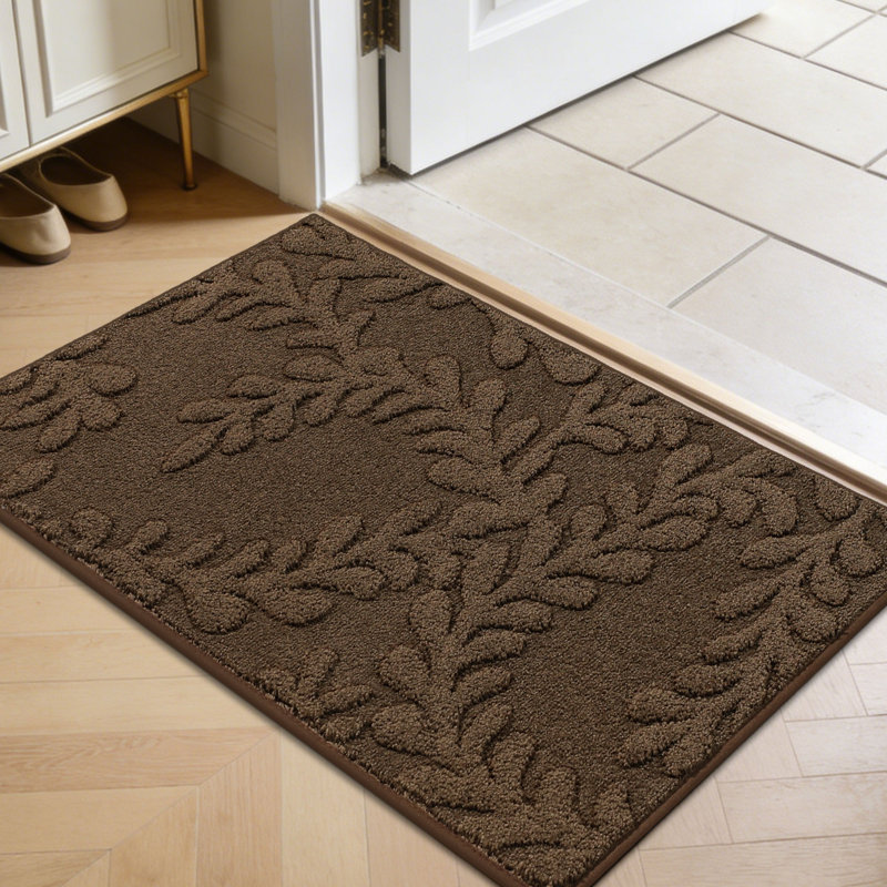 Tapis d'entrée super absorbant et lavable à la machine Dirt Trapper Doormat, Brun, L 20 po x L 32 po