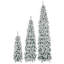8 pi, 6 pi, 4 pi avec sapins de Noël pré-éclairés, 3 arbres de Noël artificiels avec flocage de neige, arbre de Noël, 1455 branches, 520 lumières DEL, 11 modes d'éclairage