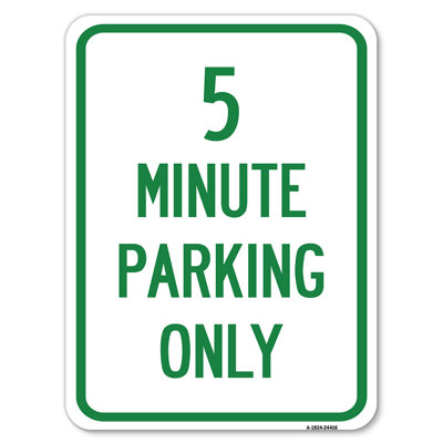 5 minutes de stationnement seulement / 24416