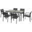 Steel Patio Dining Set Table,