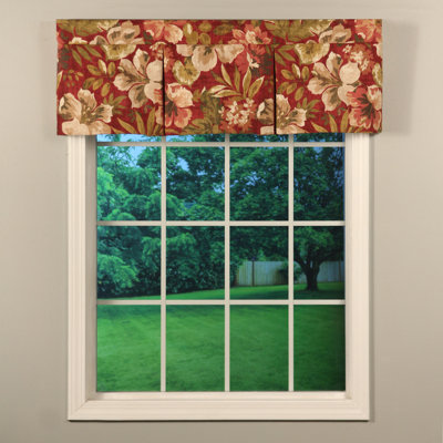 Deux plis-motif floral Bourgogne