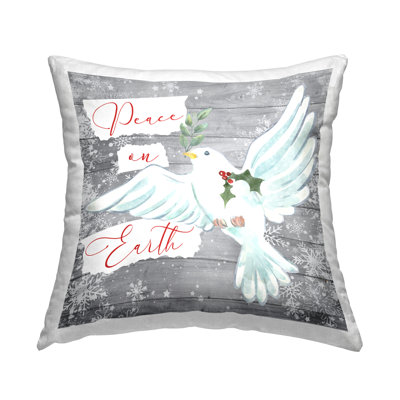 Coussin décoratif Peace On Earth Winter Dove