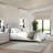 Martha Stewart Britta Upholstered Platform Bed With Piped Detail Headboard-97967477-97967476