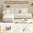 Nargis Modern 2-Piece Corduroy Sectional Sofa in Beige, Reversible L-Shape Couch with Chaise for Living Room Comfort