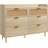 Light Walnut Rattan 6-Drawer Dresser, MDF Wood Storage Cabinet for Bedroom-67890181