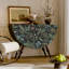 Multifunction semicircle vintage decor cabinet