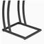 Table d'appoint antique muscade et bronze industriel