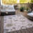 Lummus Washable Damask Indoor / Outdoor Rug-1645651265
