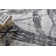 Rectangle Kyoto Abstract Hand Loomed Wool/Bamboo Slat/Seagrass Area Rug in Silver/Black