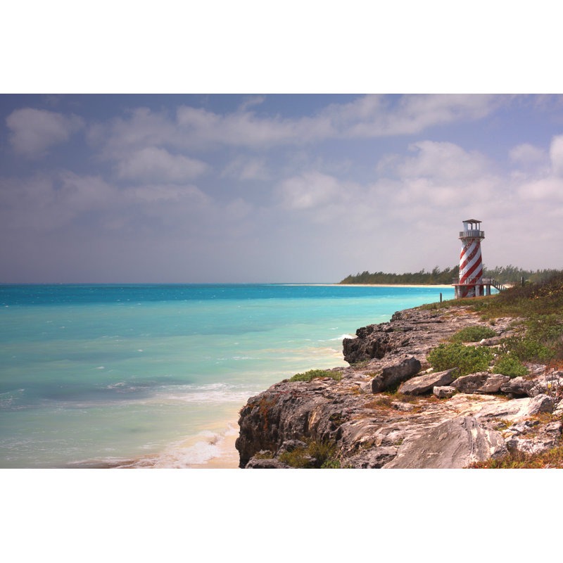 Tropical Lighthouse by DenisTangneyJr - Wrapped Canvas Print, 61cm H x 91cm W