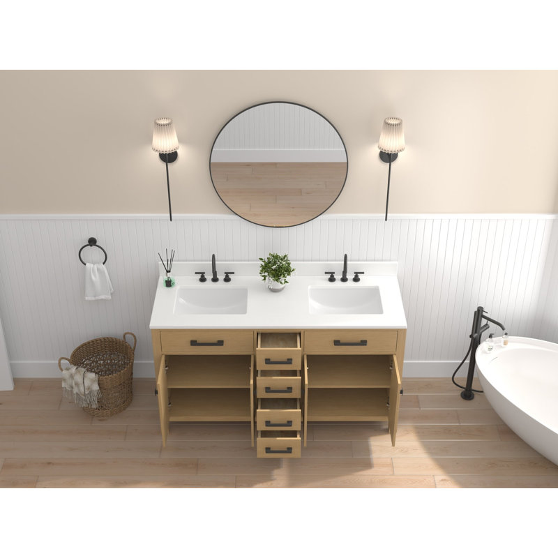 Ensemble de meuble-lavabo double 60 po Rella