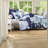 Comfortable King Bedding Sets, Cotton Blue Multi, Year-round Style