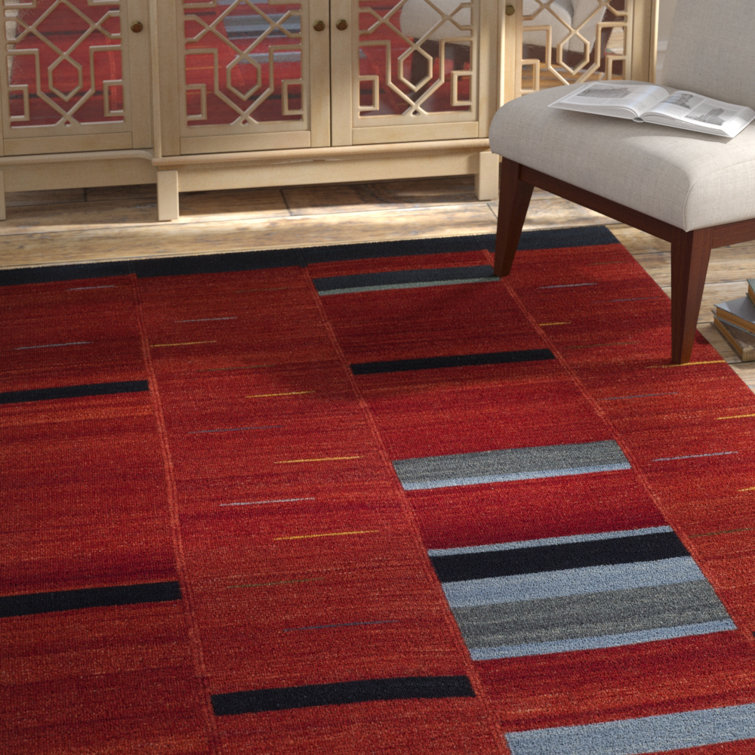 Penacook Hand Woven Wool Abstract Rug