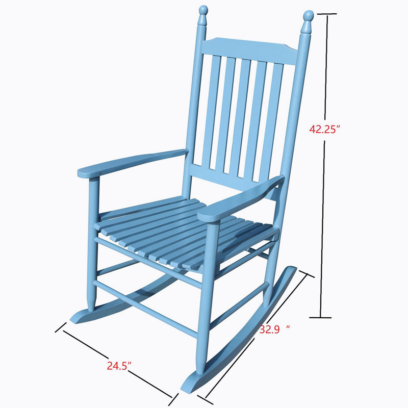 Chaise berçante Fayyaz, Bleu