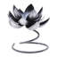 Novica Handmade Lotus Flame Steel And Iron Tealight Holder