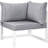 Fleetwood Corner Outdoor Patio Armchair with Cushion-1157484700-1157484707