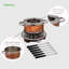 Ensemble à fondue en acier inoxydable 1 pte NutriChef
