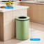 Poubelle à toit ouvert 10,6 gallons / 40L de qualité commerciale, poubelle en acier inoxydable résistante aux empreintes digitales avec seau intérieur amovible, poubelle ronde de grande capacité pour la cuisine, le restaurant et le bureau
