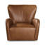 Zeus Leather Wingback Chair-1137404413