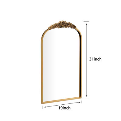 Embossed Arched Mirror
