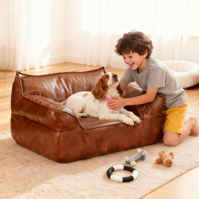 Leather Pet Bed