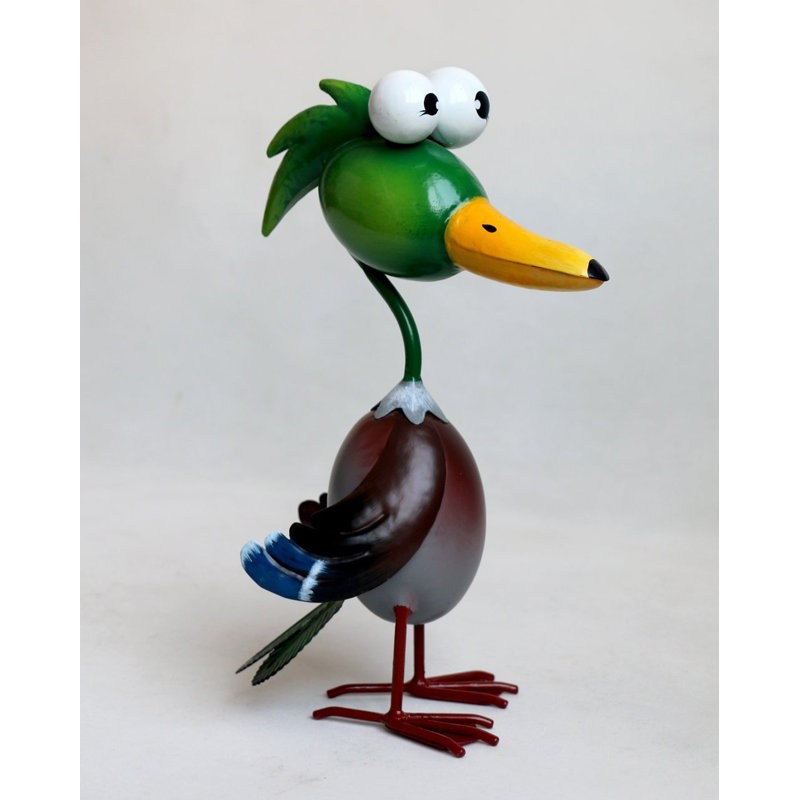 Sculpture de jardin Comical Duck 12,6H