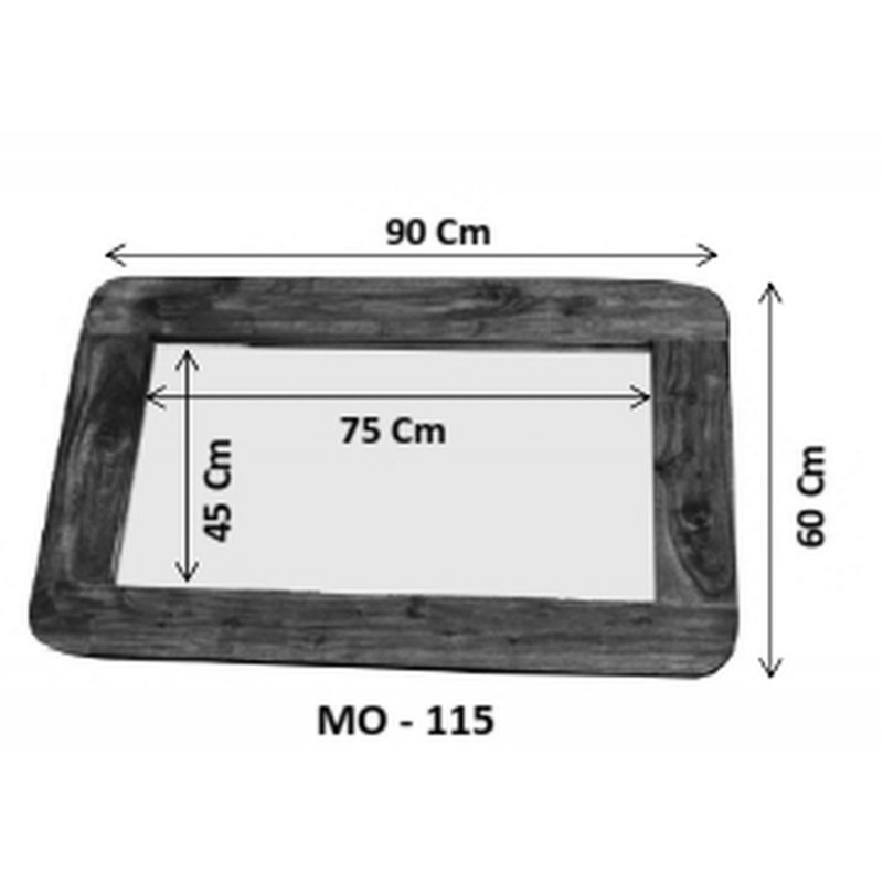 Malmö 2 Wood Wall Mirror