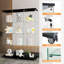 Glass Display Cases, 4 Shelves Glass Display Cabinet,Curio Cabinets-111683036
