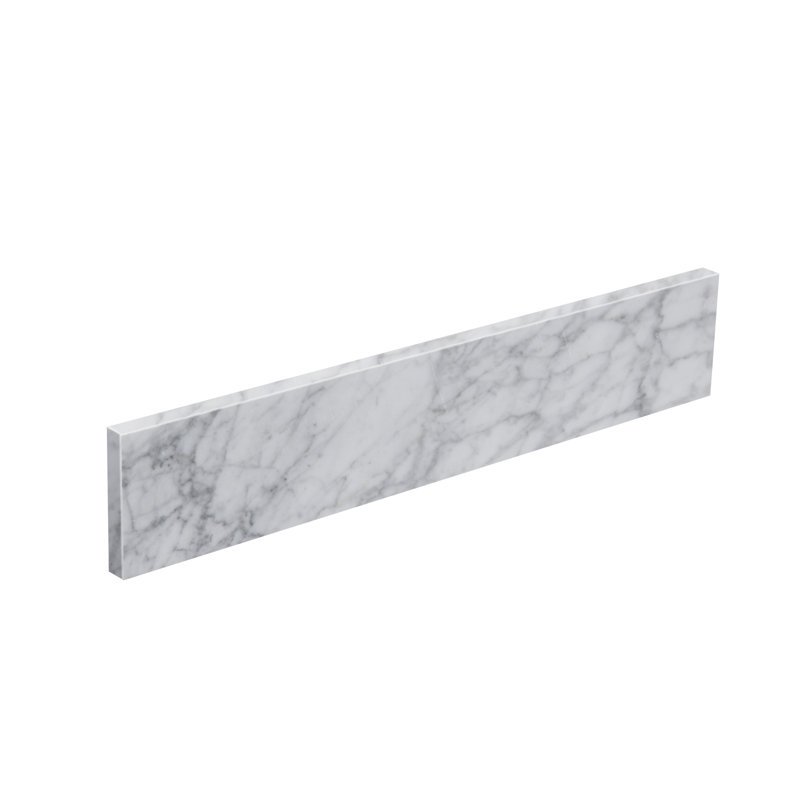 Dessus de meuble-lavabo latéral en marbre de Carrare l 21 po x H 4 po
