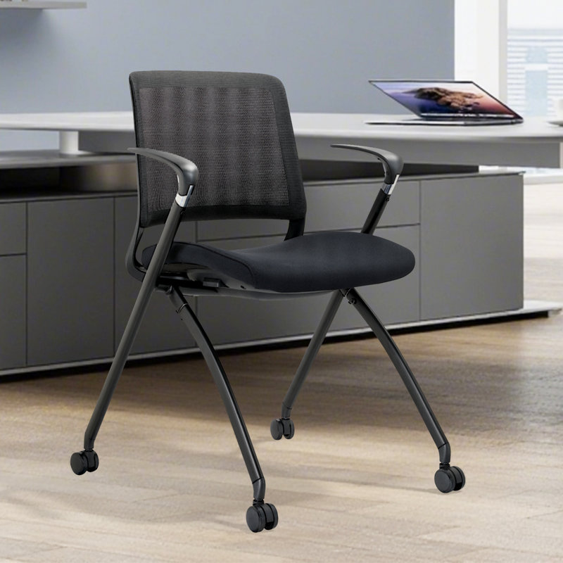 ​Black Office Chair-Foldable, Ergonomic Design for Office & Home Use​